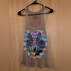 Wolf tank top